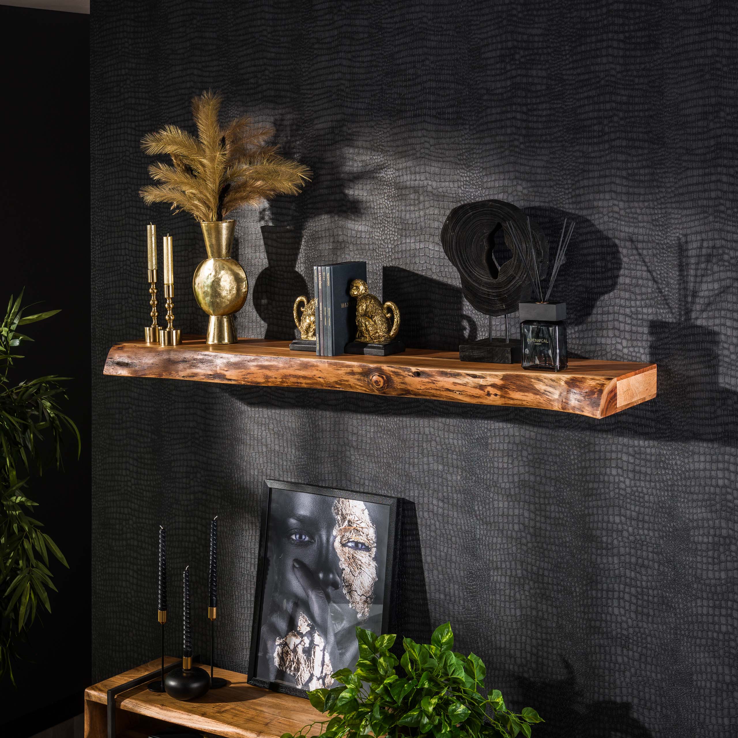 Wandplank Tree 150cm / Massief acacia