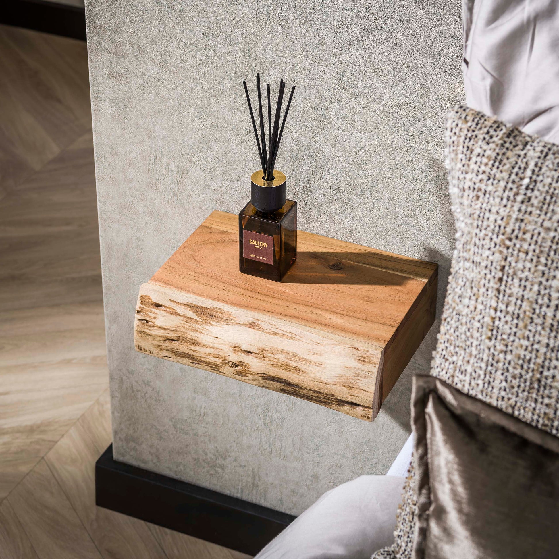 Nachtkastje Tree XS 1 lade set van 2 / Massief acacia