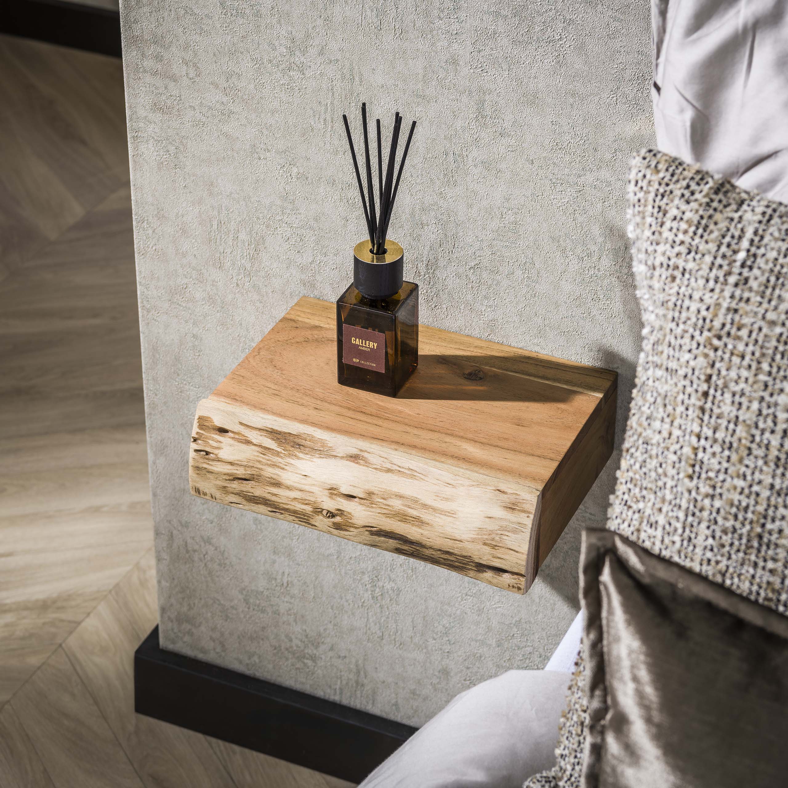 Nachtkastje Tree XS 1 lade set van 2 / Massief acacia
