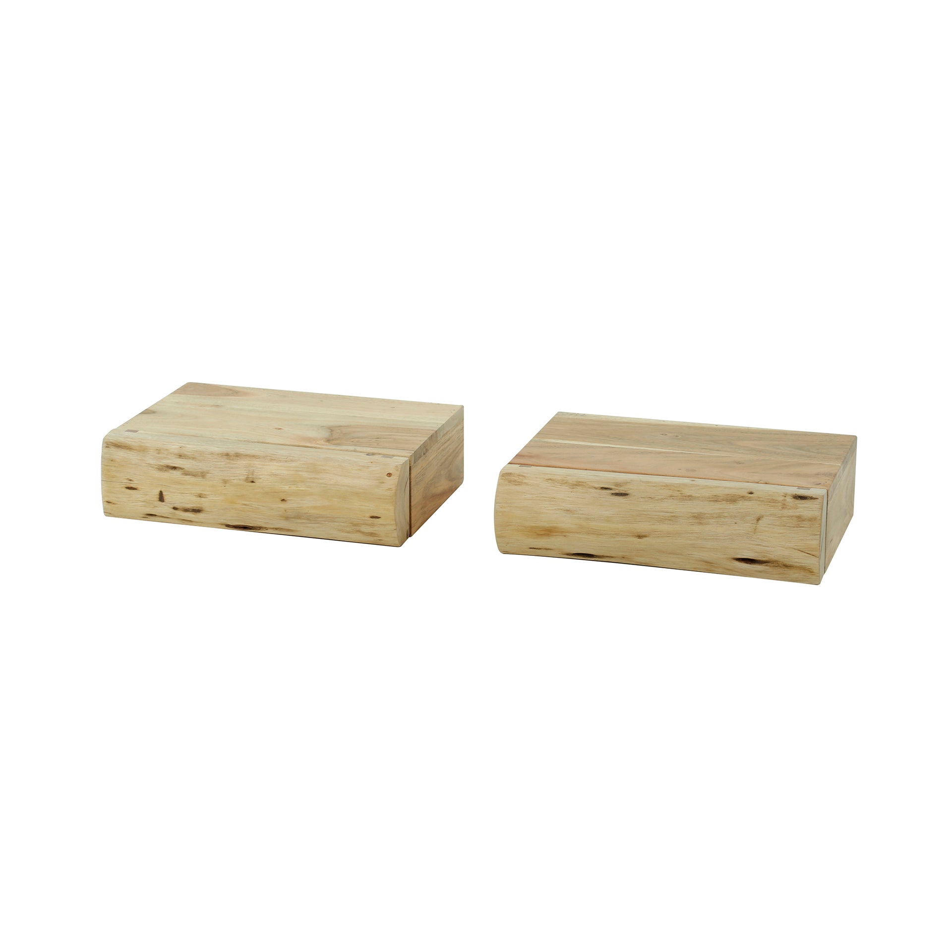 Nachtkastje Tree Xs 1 Lade Set Van 2 Massief Acacia