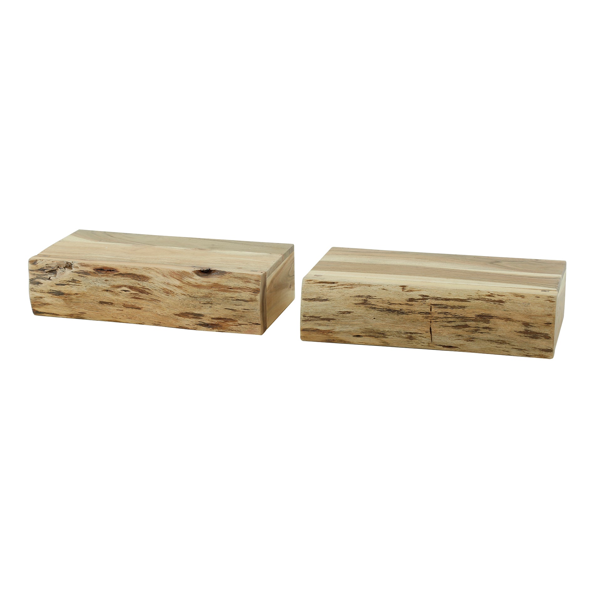 Nachtkastje Tree L 1 Lade Set Van 2 Massief Acacia