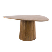 Eettafel Wave Centro Driehoekig D150Cm Massief Mango Zand 1