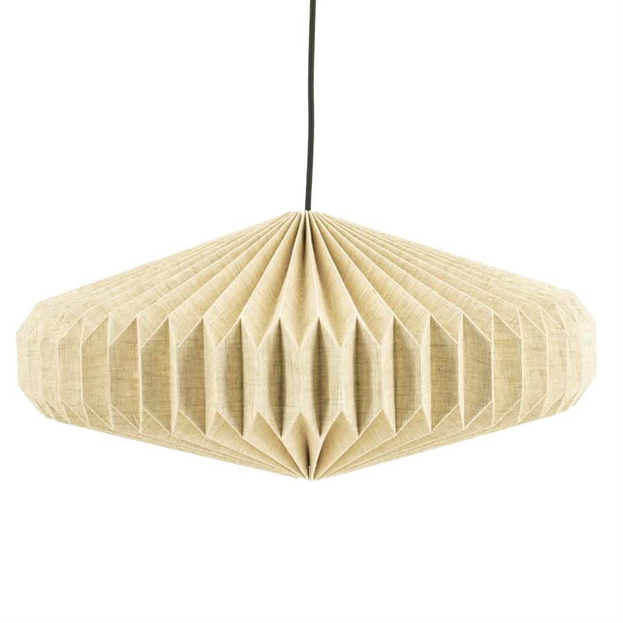 Lamp Pendant lamp Zuki 2 54x54x21 – natuurlijk | By Boo