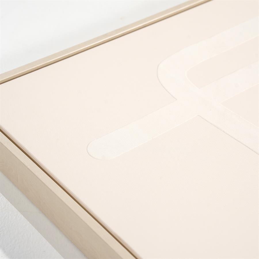 Wanddecoratie Ono 103x4.3x143 – taupe | By Boo