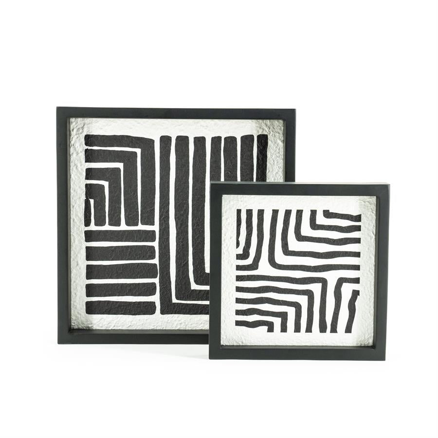 Wanddecoratie Triq ( set of 2 ) 35x35x5 – veelkleurig | By Boo