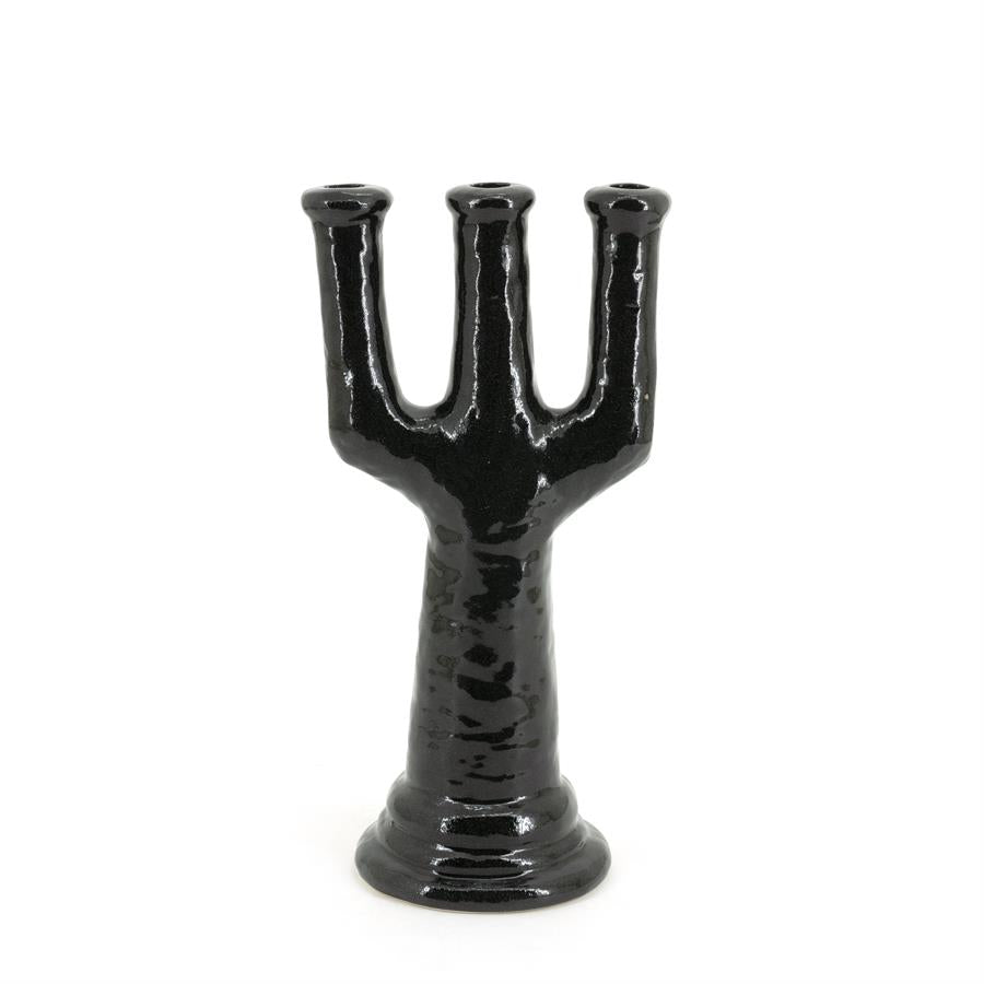 Candles Blix large 18.4x14.3x38.5 – zwart | By Boo