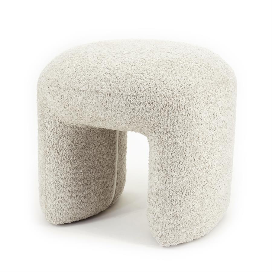 Poufs and stools Sahi 46x44x41 – taupe | By Boo