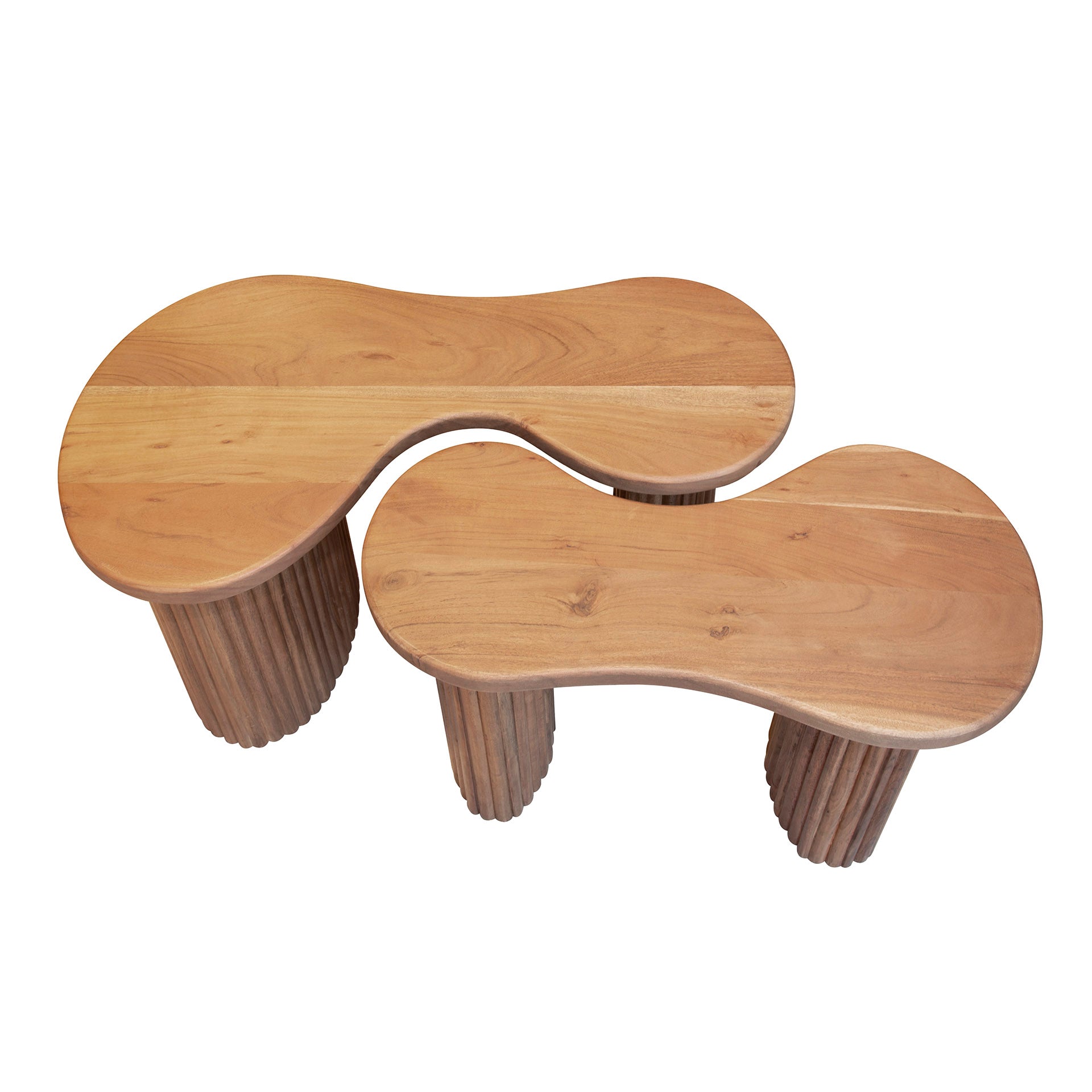 Salontafel Fuse Set Van 2 Massief Acacia