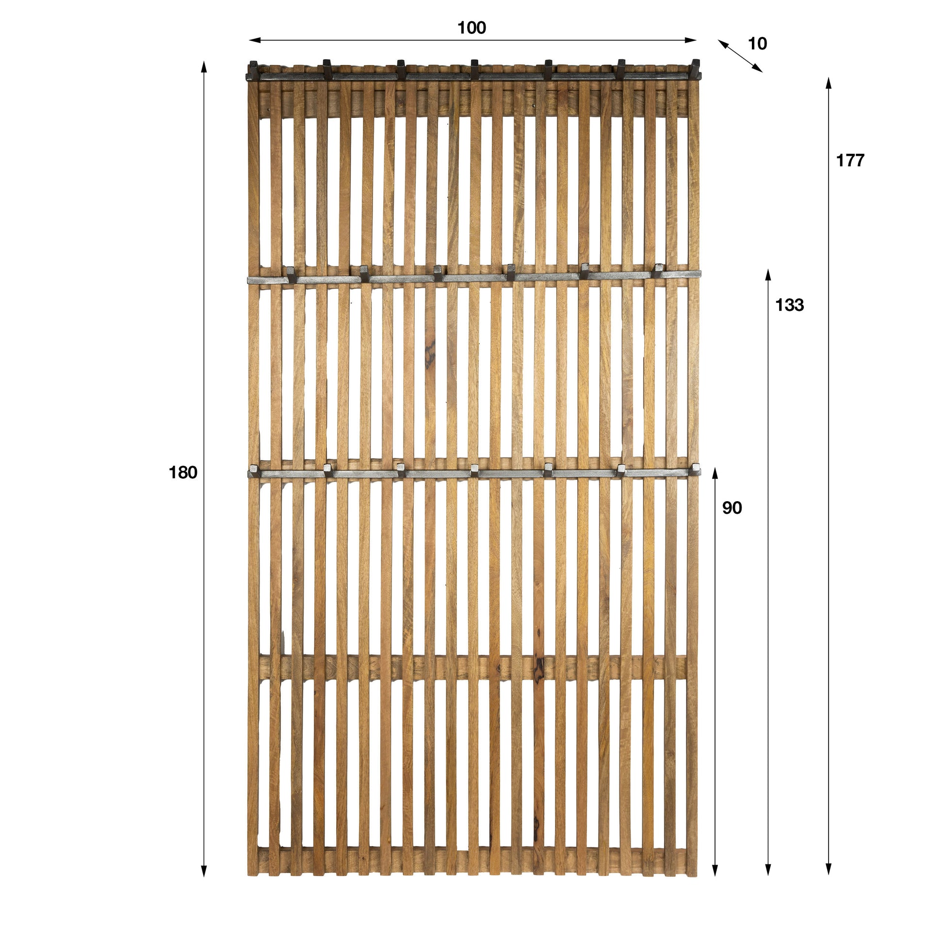Kapstok Tweak hoog XL 20 haken / Massief mango zand
