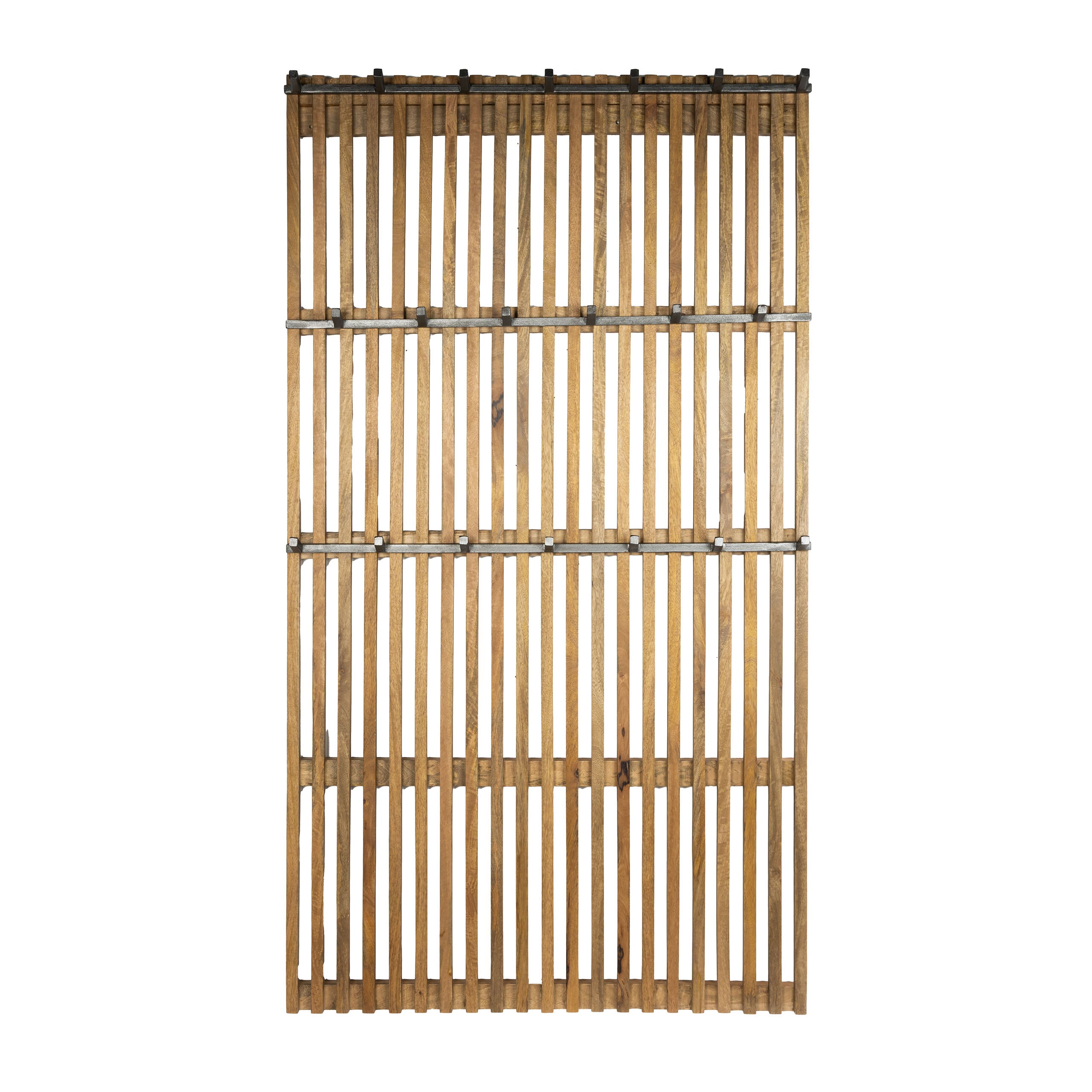 Kapstok Tweak hoog XL 20 haken / Massief mango zand
