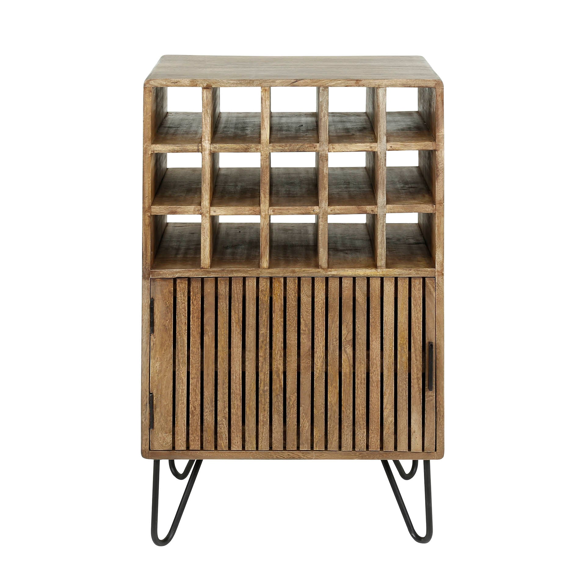 Wijnkast Tweak Massief Mango Zand