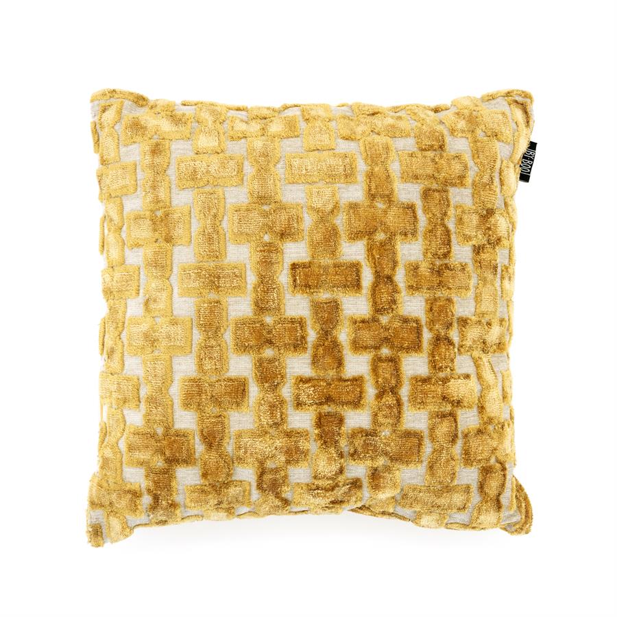 Sierkussen Stunda 45x45 – geel | By Boo