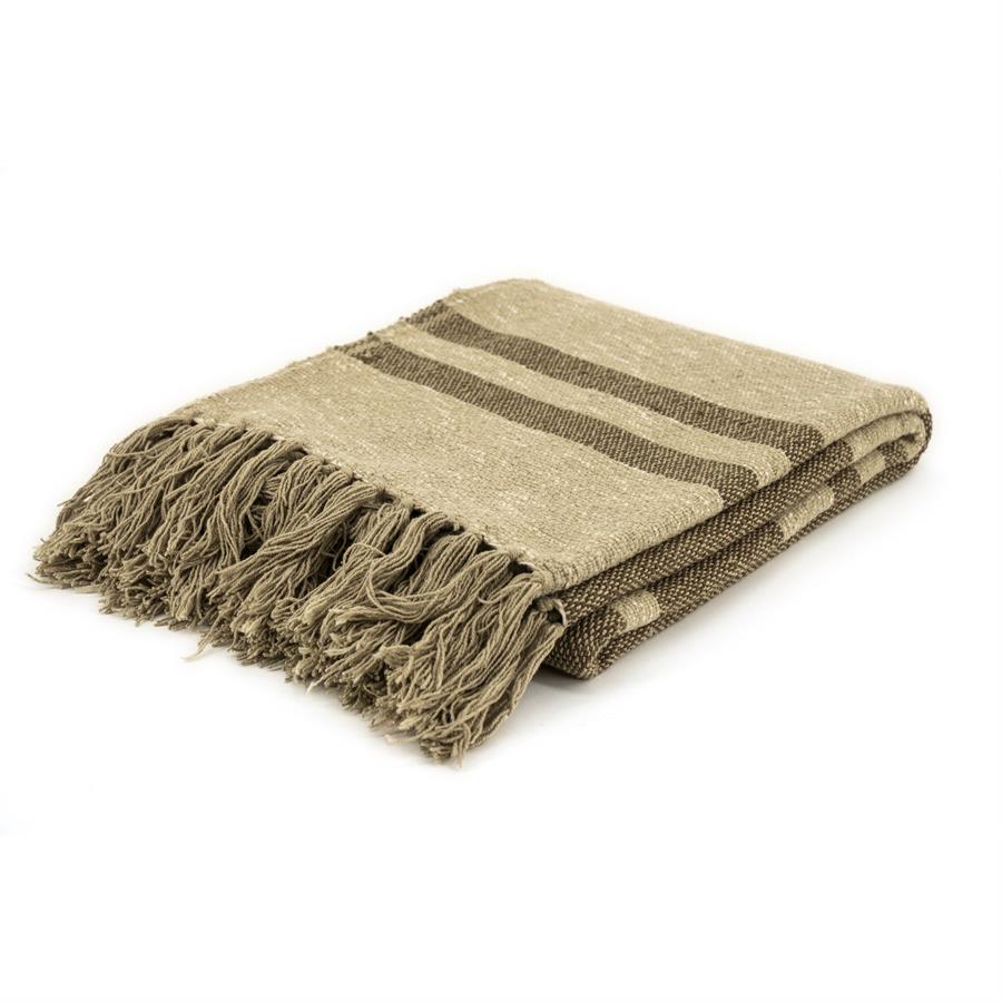 Plaids Plaid Linje 170x130 – bruin | By Boo