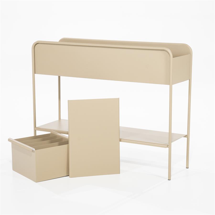 Woonaccessoire Sera 95x30x75 – taupe | By Boo
