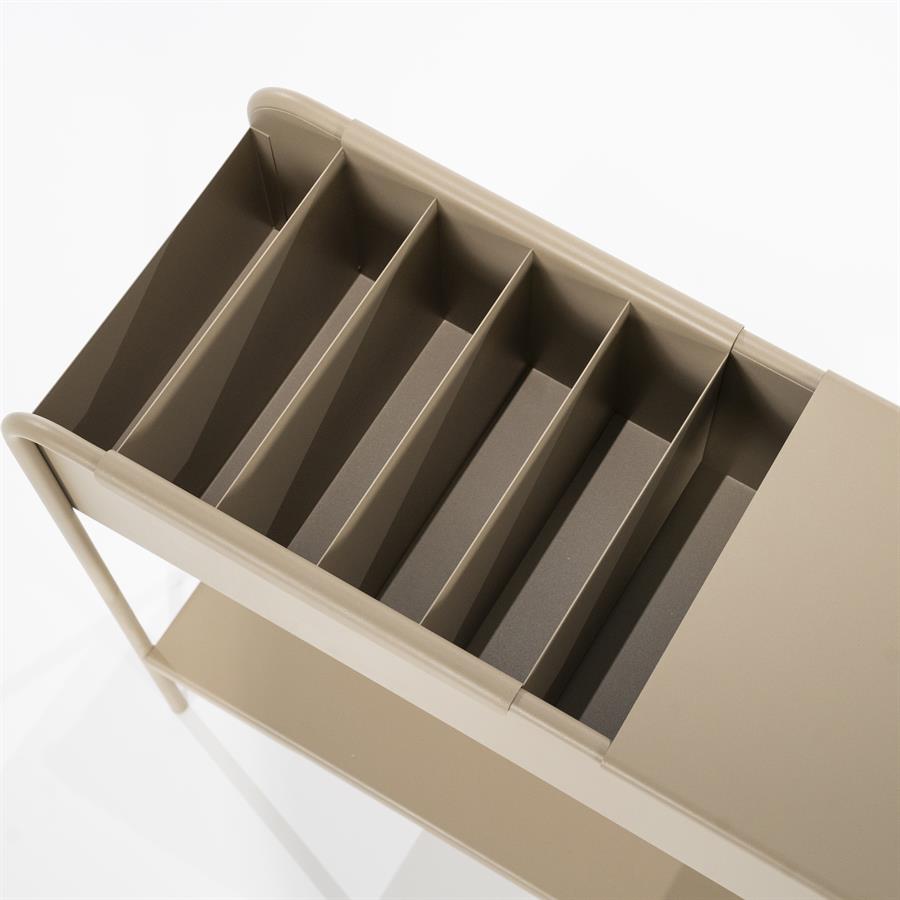 Woonaccessoire Sera 95x30x75 – taupe | By Boo