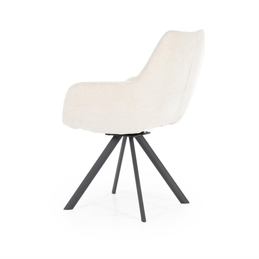 Stoel Bliss with armrest 59.5x66x88 – beige | By Boo