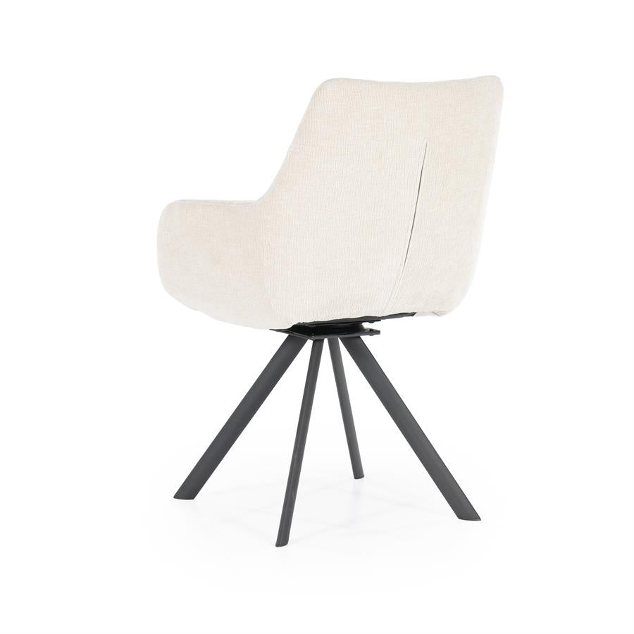 Stoel Bliss with armrest 59.5x66x88 – beige | By Boo