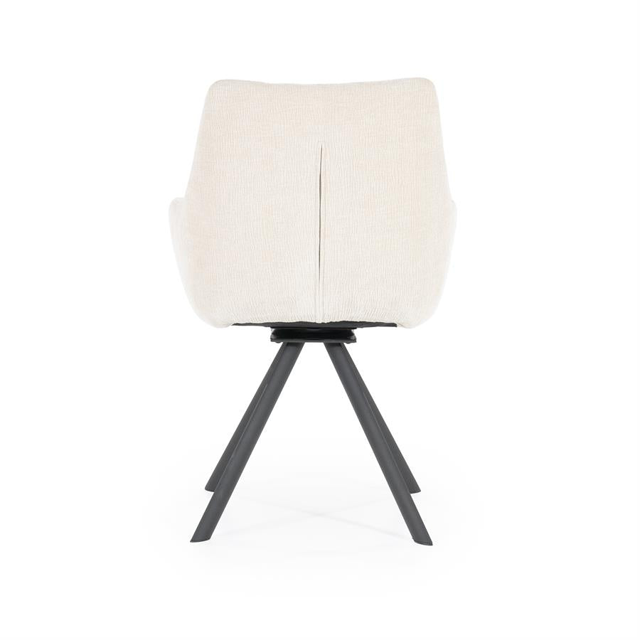 Stoel Bliss with armrest 59.5x66x88 – beige | By Boo