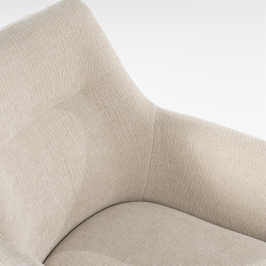 Stoel Bliss with armrest 59.5x66x88 – beige | By Boo