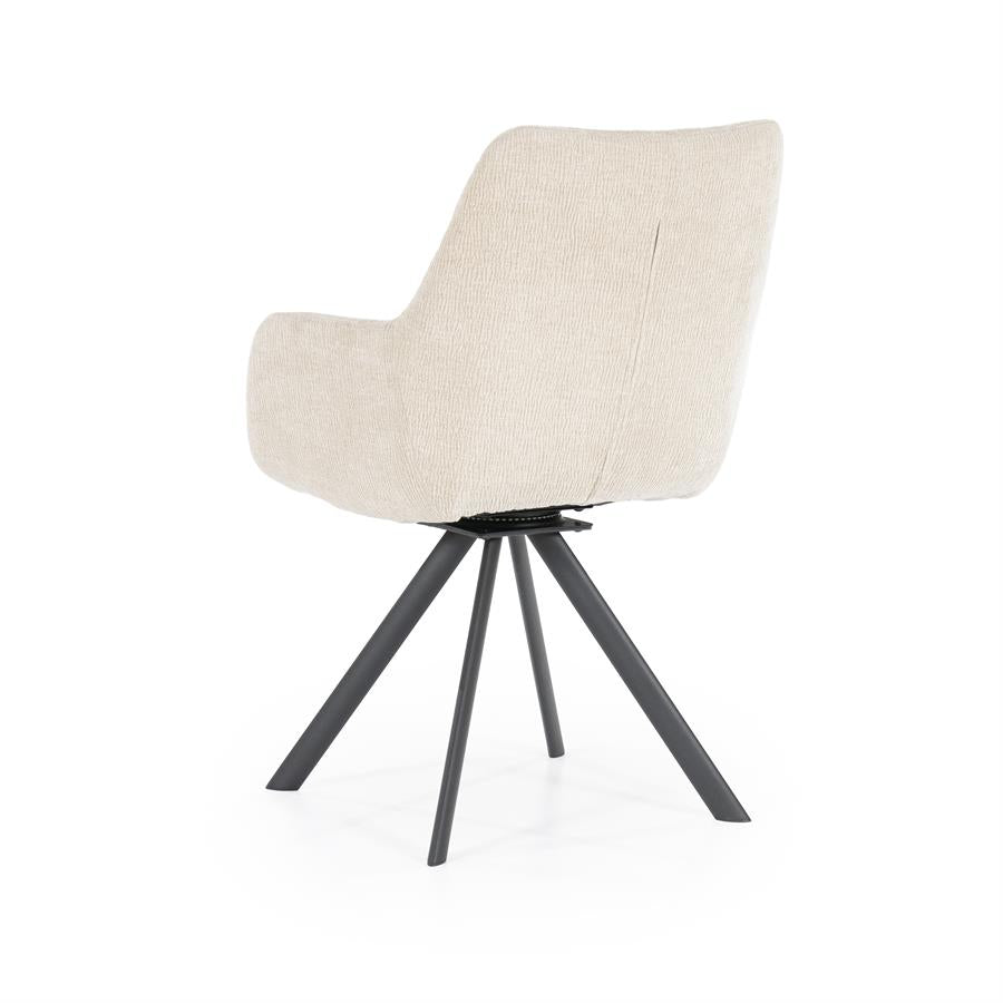 Stoel Bliss with armrest 59.5x66x88 – taupe | By Boo