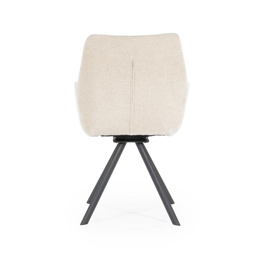Stoel Bliss with armrest 59.5x66x88 – taupe | By Boo