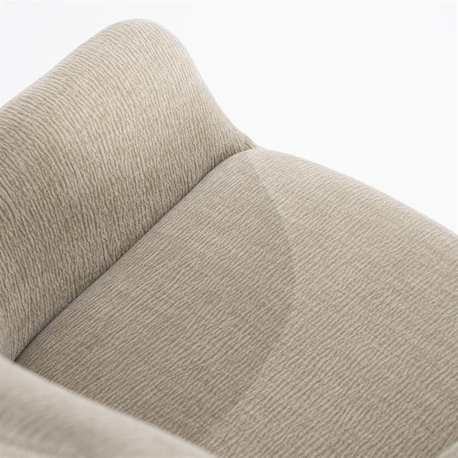 Stoel Bliss with armrest 59.5x66x88 – taupe | By Boo
