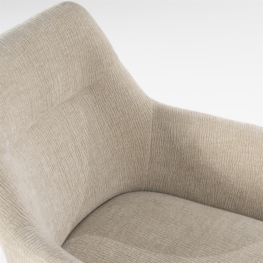 Stoel Bliss with armrest 59.5x66x88 – taupe | By Boo