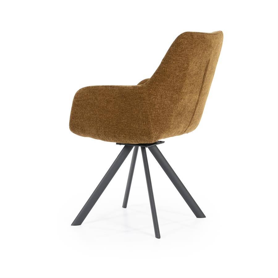 Stoel Bliss with armrest 59.5x66x88 – geel | By Boo