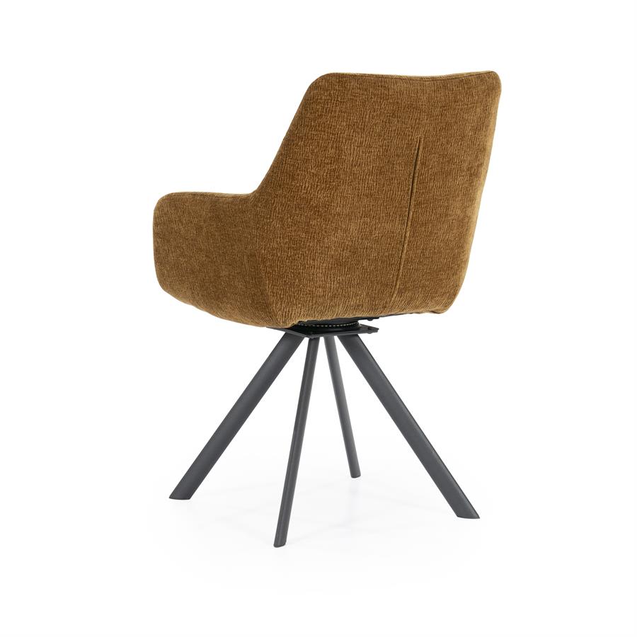 Stoel Bliss with armrest 59.5x66x88 – geel | By Boo