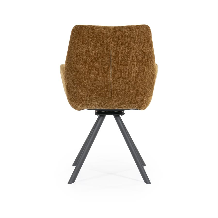 Stoel Bliss with armrest 59.5x66x88 – geel | By Boo
