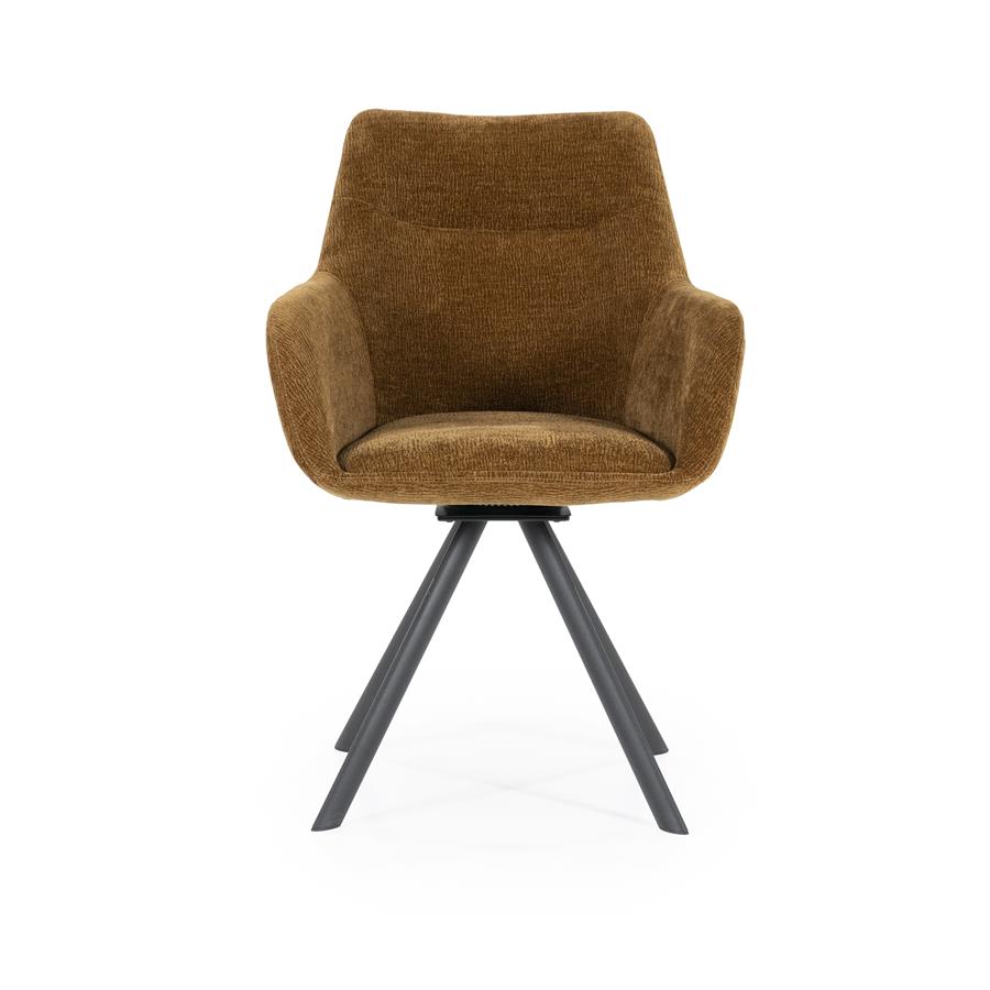Stoel Bliss with armrest 59.5x66x88 – geel | By Boo