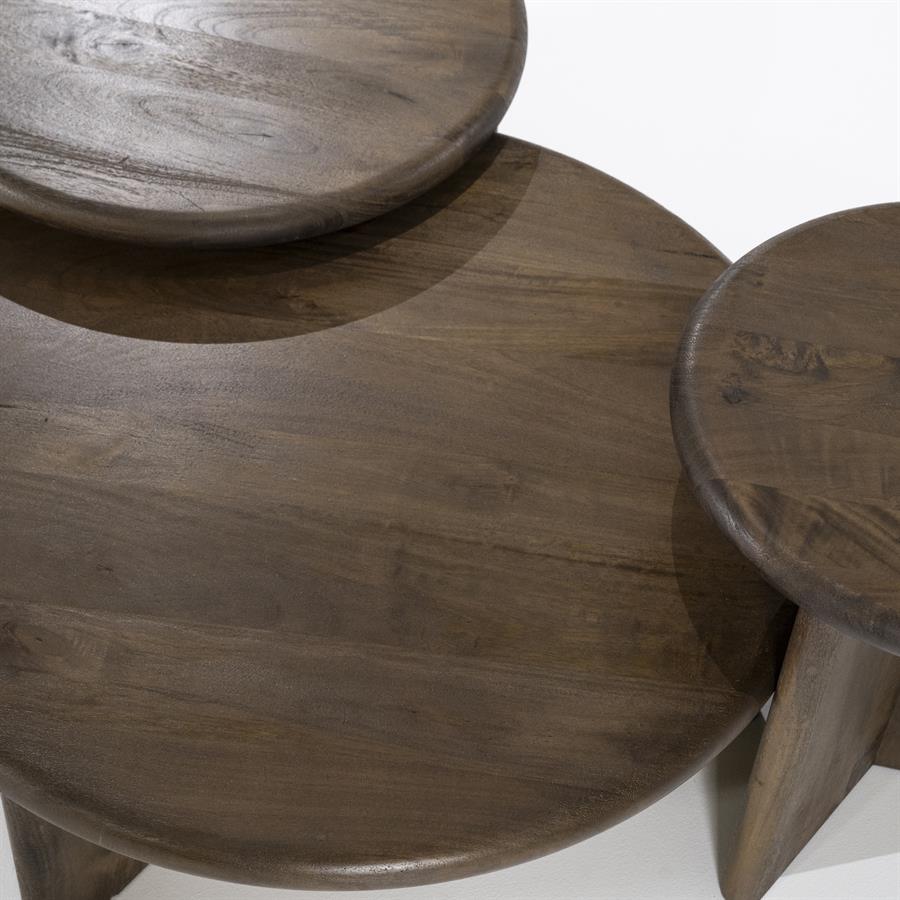 Tables Leoti large 80x80x30 – bruin | By Boo