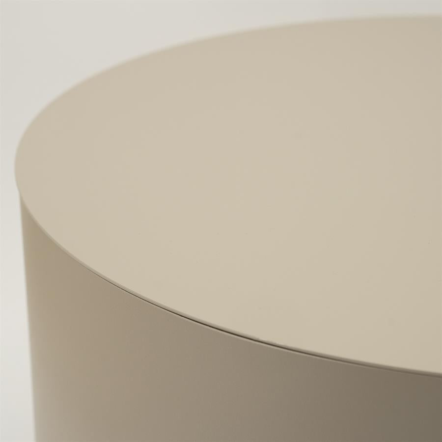 Tables Coffee table Mesita 60x60x35 – taupe | By Boo