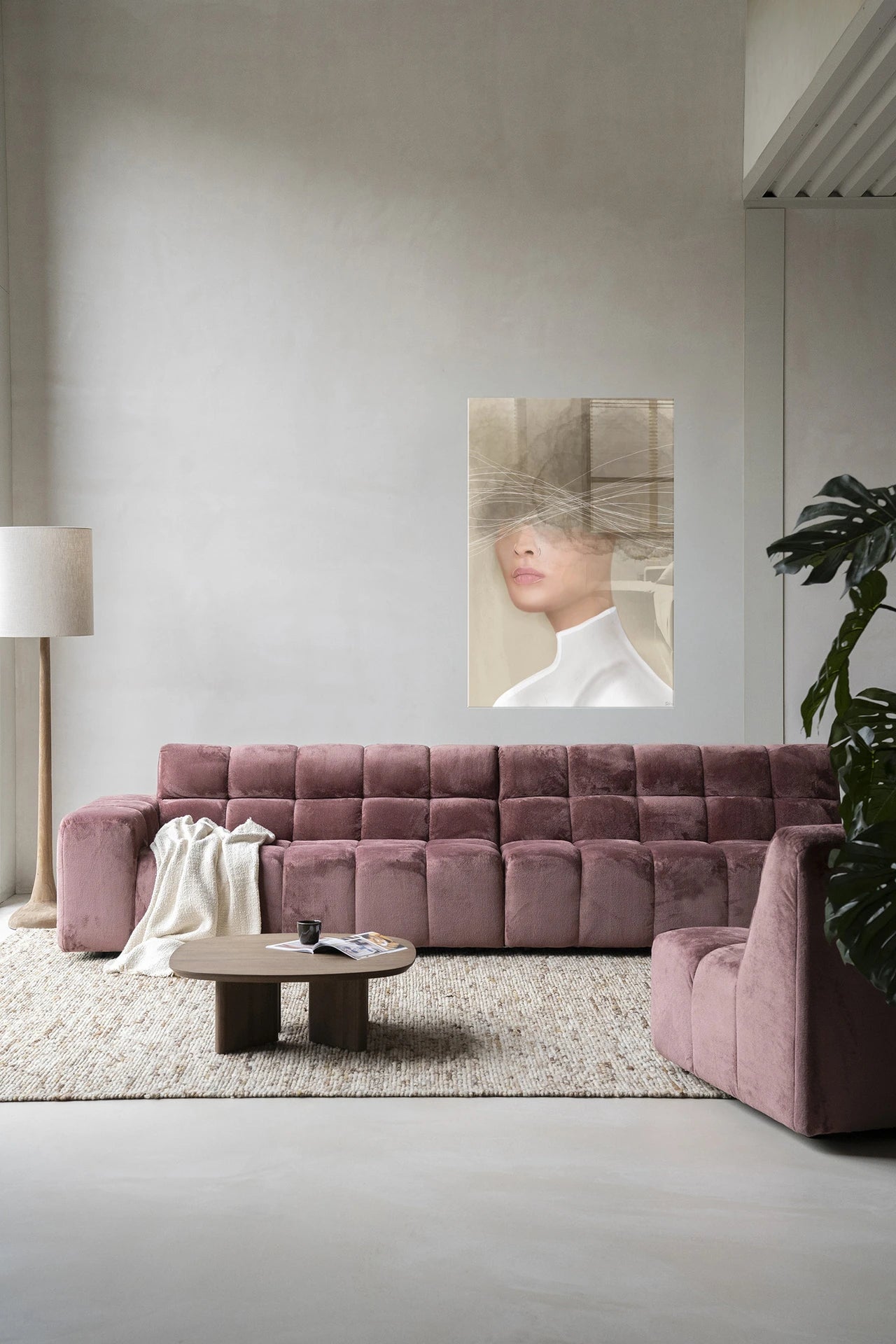 Mood cloud – Glasschilderij