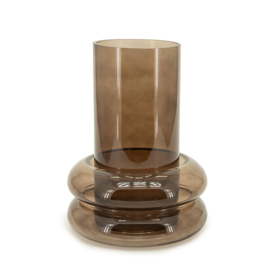 Pottery and vases Chunky 12x12x25 / 20x20x10 – bruin | By Boo