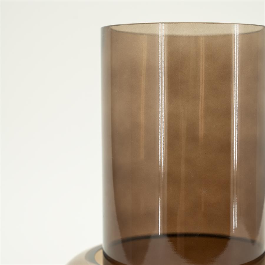 Pottery and vases Chunky 12x12x25 / 20x20x10 – bruin | By Boo