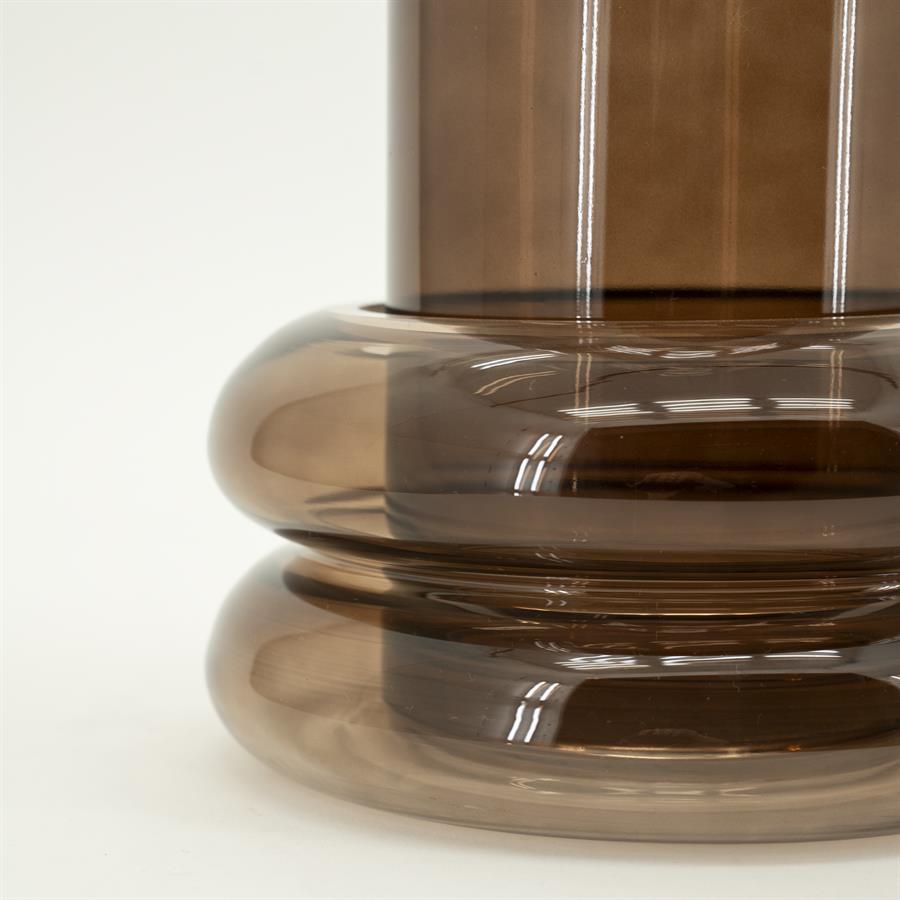 Pottery and vases Chunky 12x12x25 / 20x20x10 – bruin | By Boo