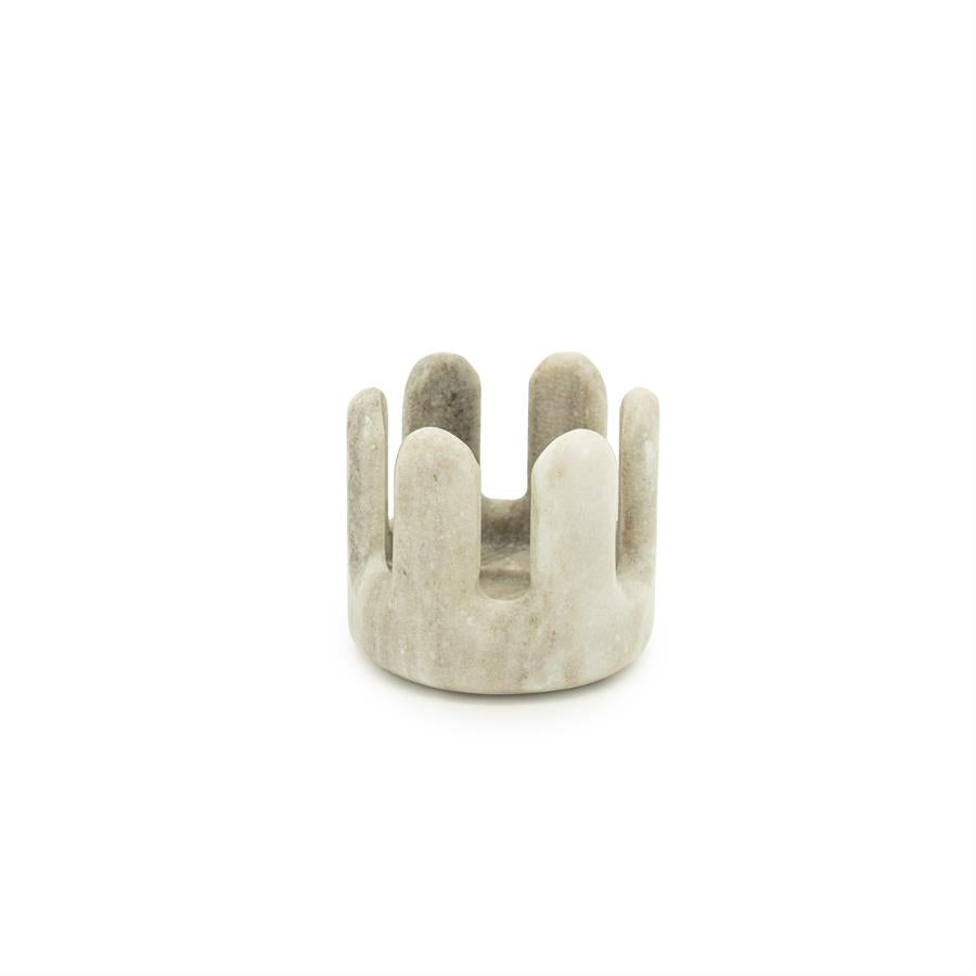 Candles Rona 10x10x8,5 – bruin | By Boo