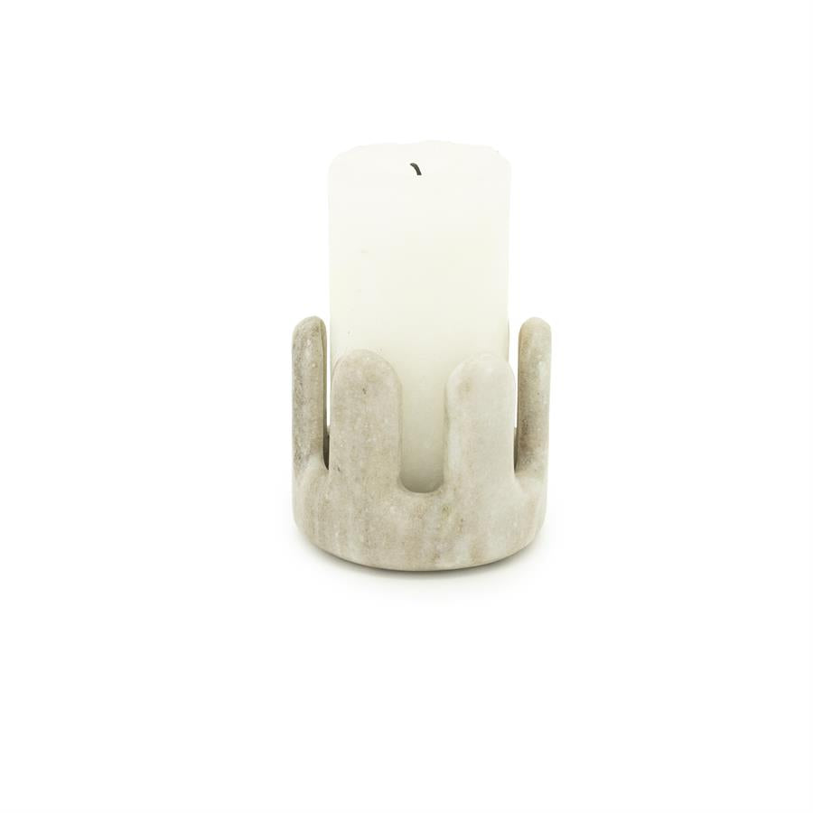 Candles Rona 10x10x8,5 – bruin | By Boo