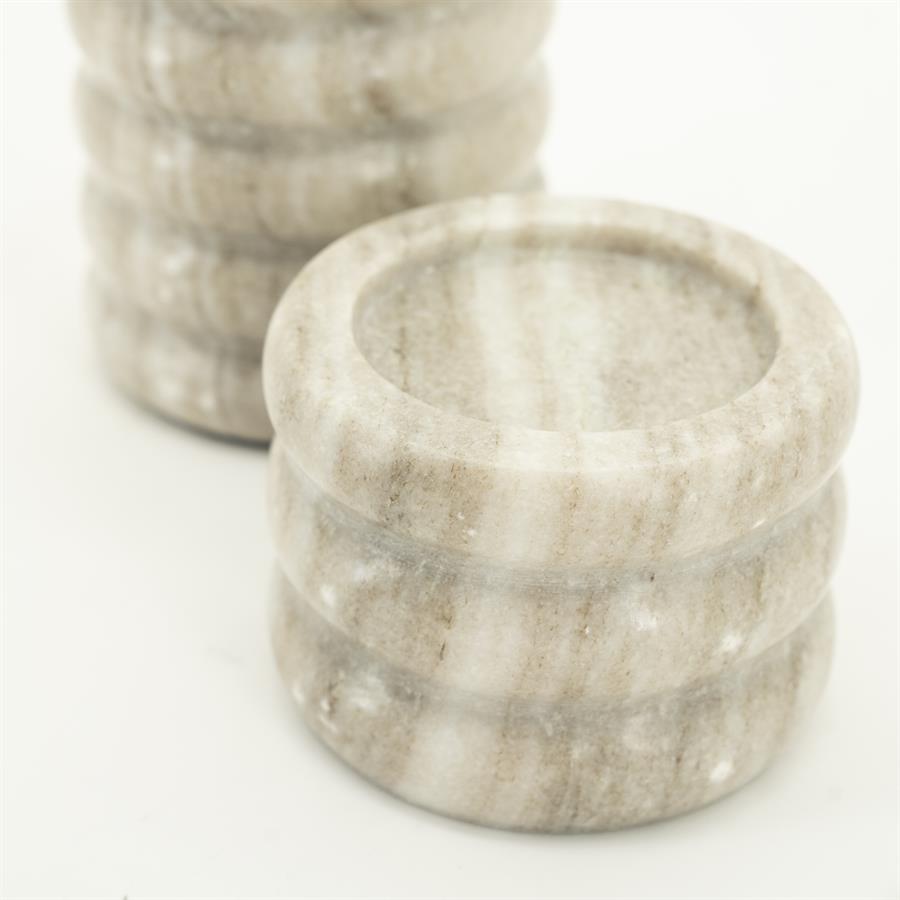 Candles Paloma 10x10x12 / 10x10x8 – bruin | By Boo