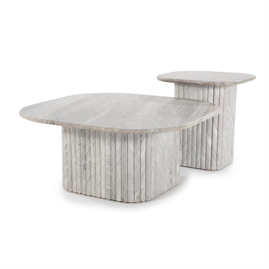 Tables Coffee table Dorique 80x80x35 – bruin | By Boo