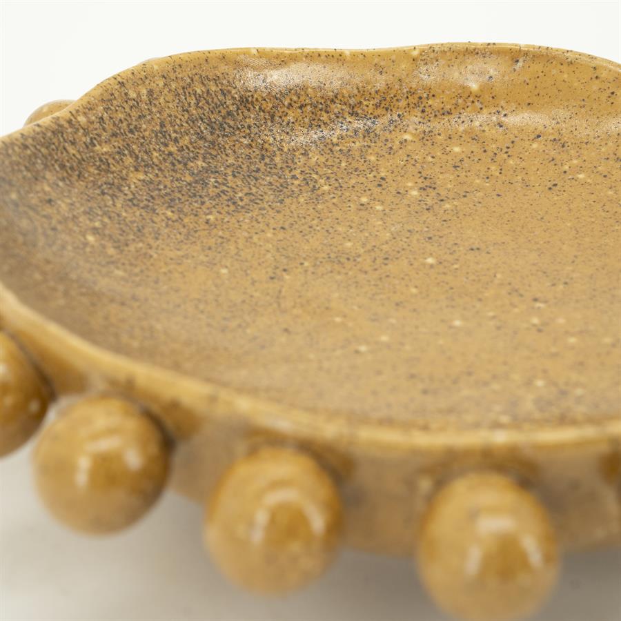 Woonaccessoire Bowl Viro 35,5x35,5x9 – geel | By Boo