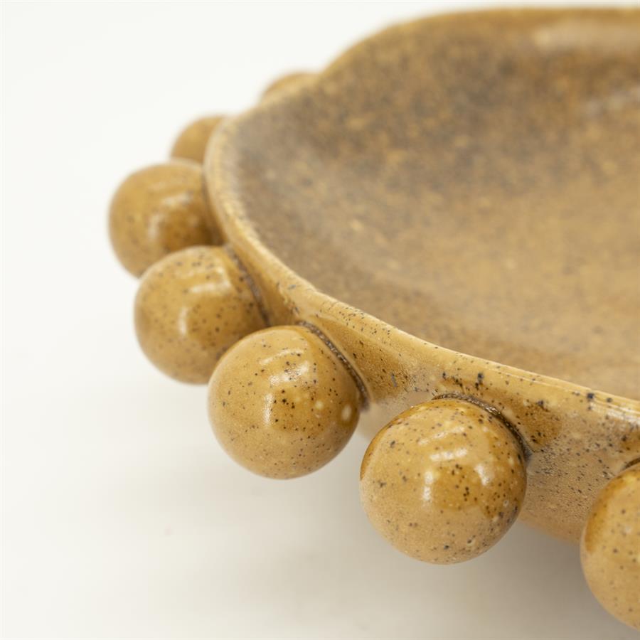 Woonaccessoire Bowl Viro 35,5x35,5x9 – geel | By Boo