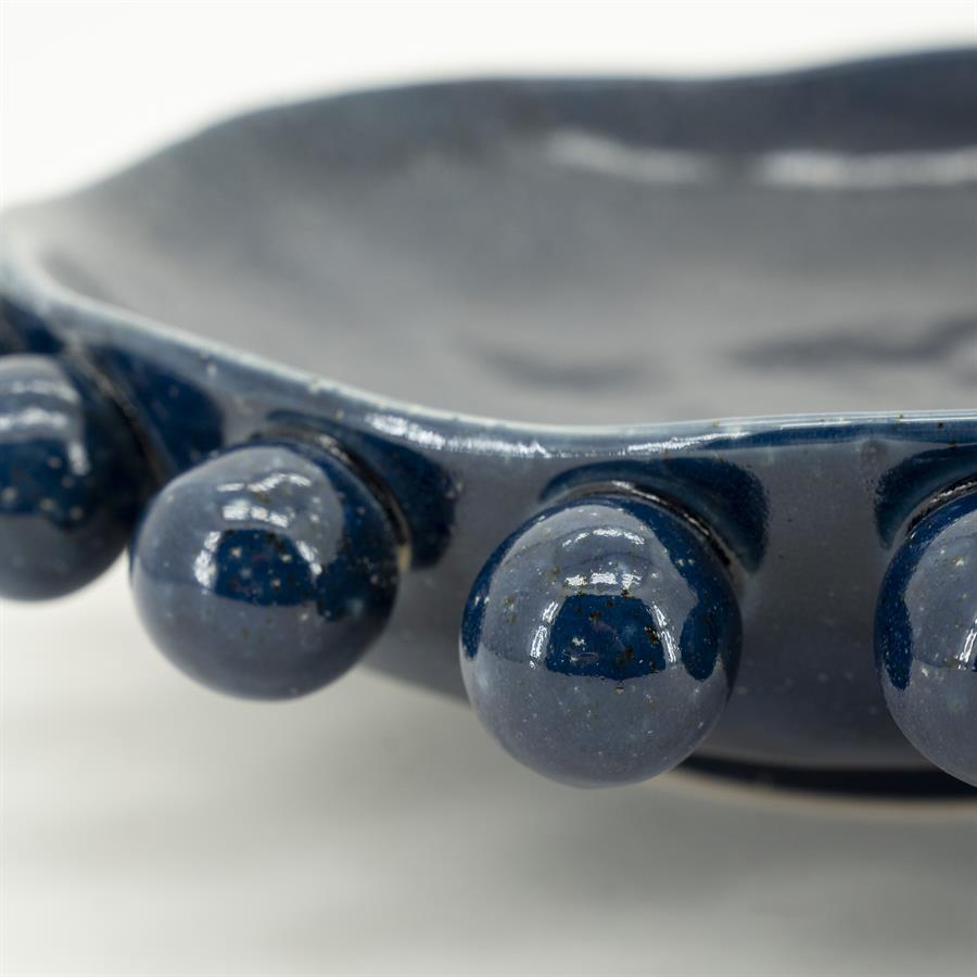 Woonaccessoire Bowl Viro 35,5x35,5x9 – blauw | By Boo