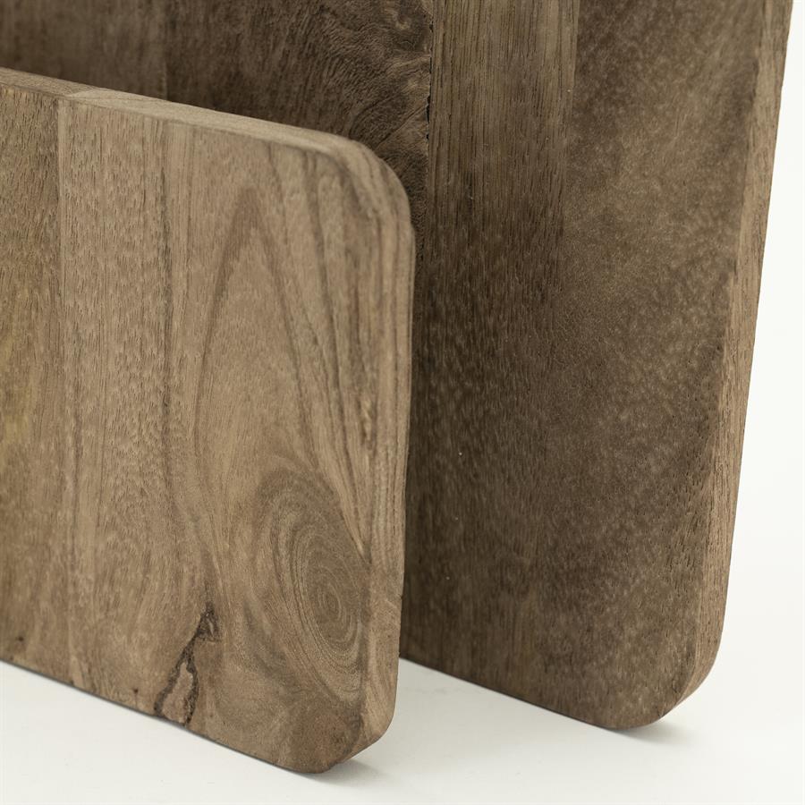 Wanddecoratie Yomu 29x8x25 – bruin | By Boo