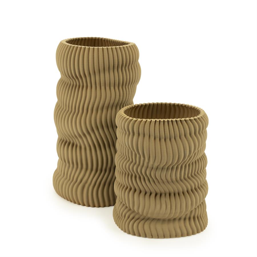 Pottery and vases Vase Mae small 17x17x20 – beige | By Boo