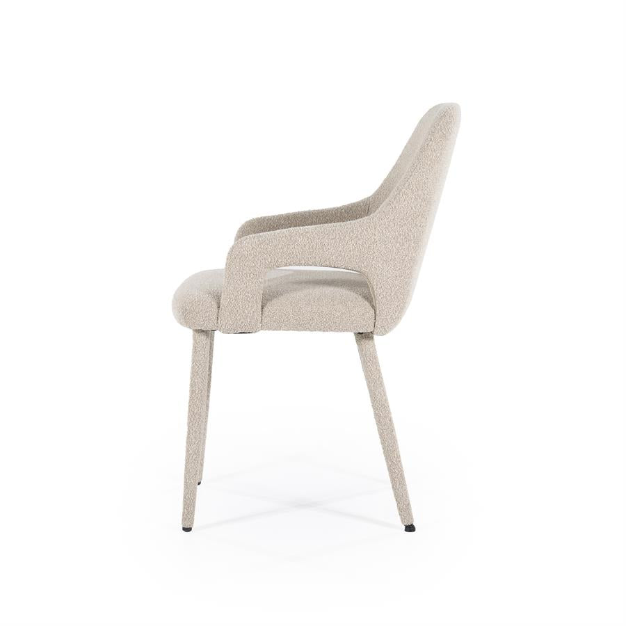 Stoel Chair Fika 56,5x59x86 – taupe | By Boo