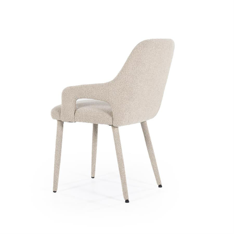 Stoel Chair Fika 56,5x59x86 – taupe | By Boo