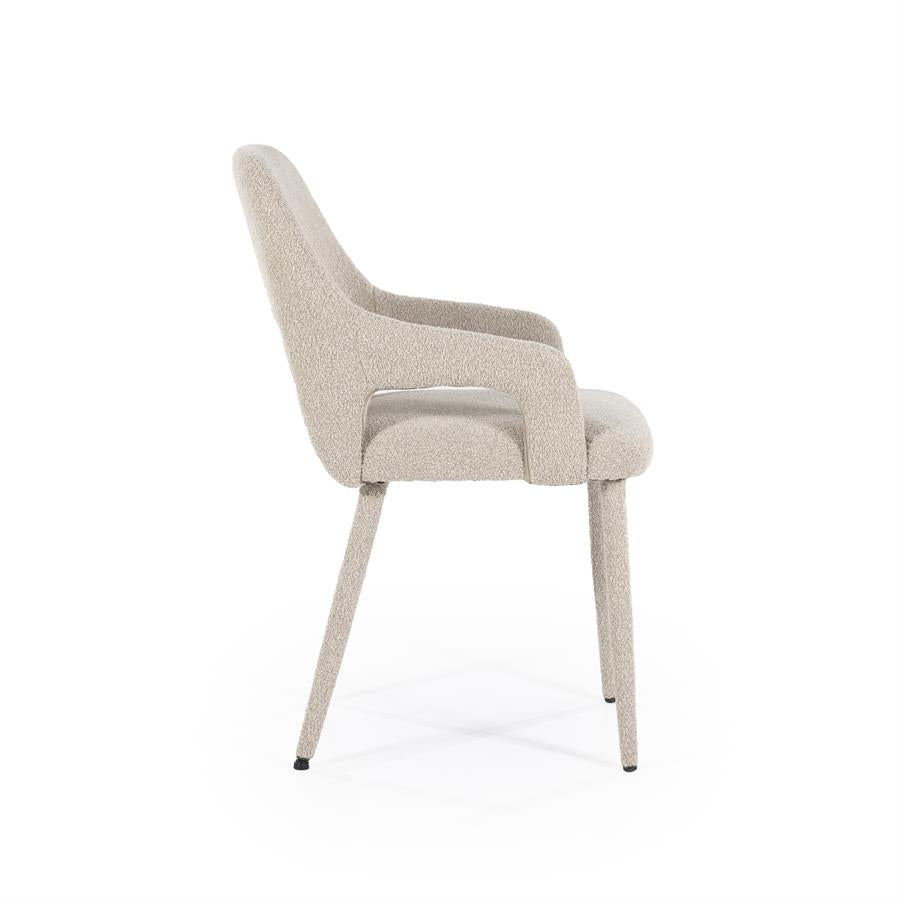Stoel Chair Fika 56,5x59x86 – taupe | By Boo