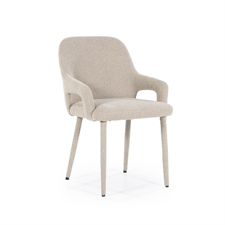 Stoel Chair Fika 56,5x59x86 – taupe | By Boo